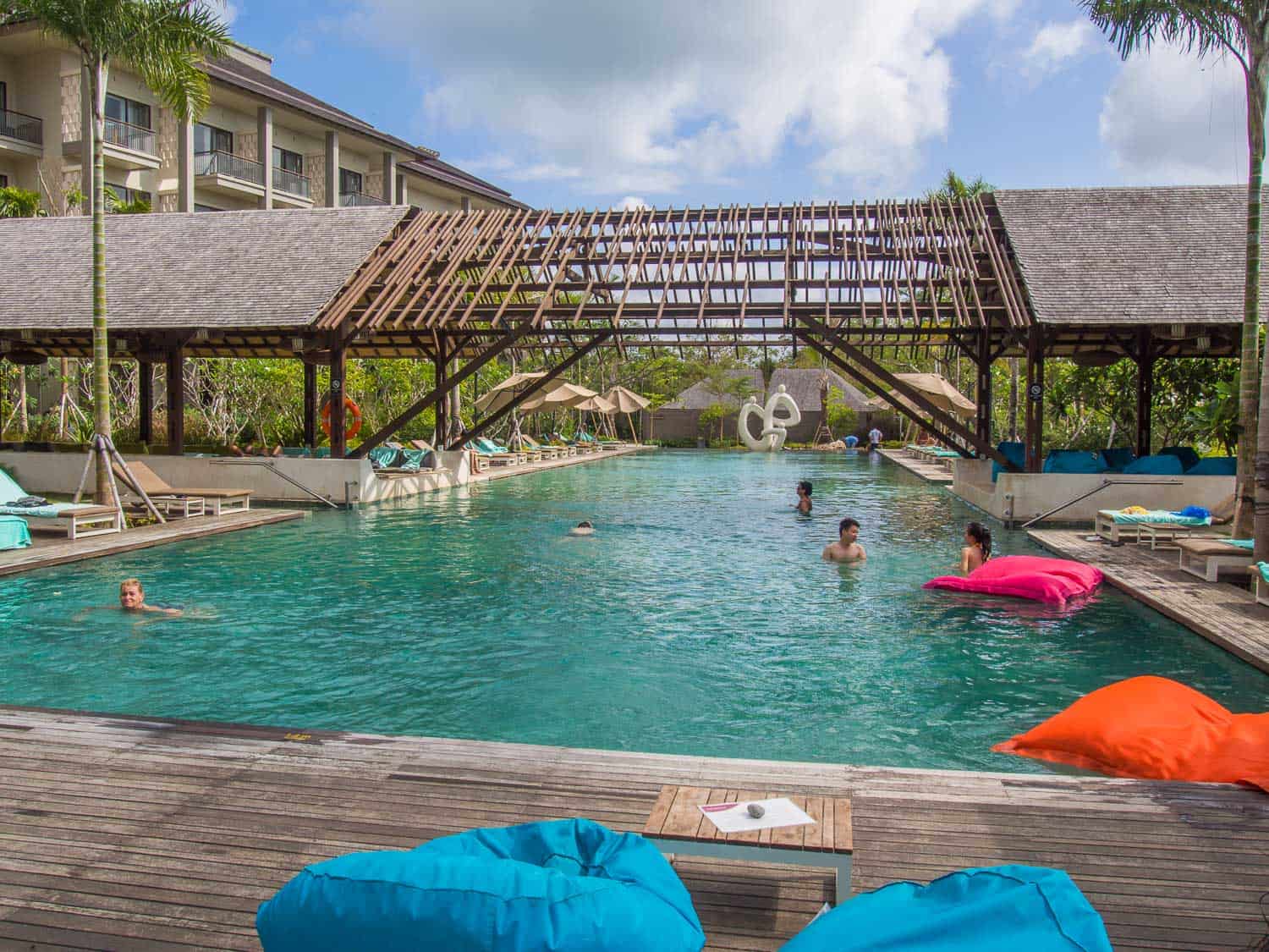 The lap pool at Movenpick Jimbaran resort