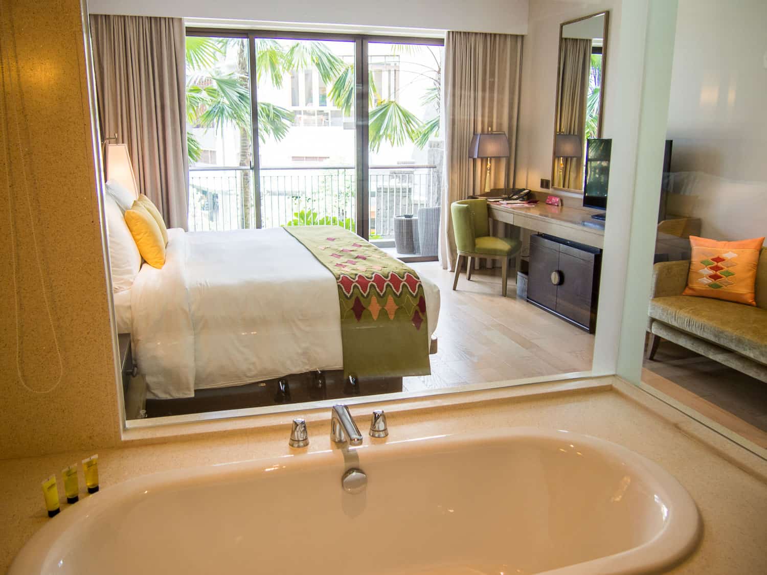 Movenpick Bali's bathroom in the Classic Pool View room