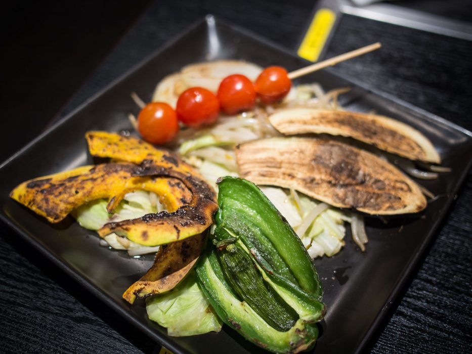 Grilled vegetables at Zen, Tokyo, Japan