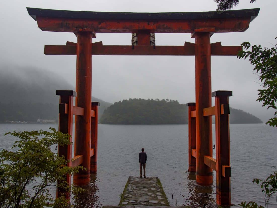 Hakone jinja shrine in Japan
