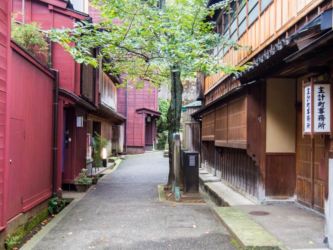 Kazuemachi geisha area in Kanazawa, one of the best cities to visit in Japan