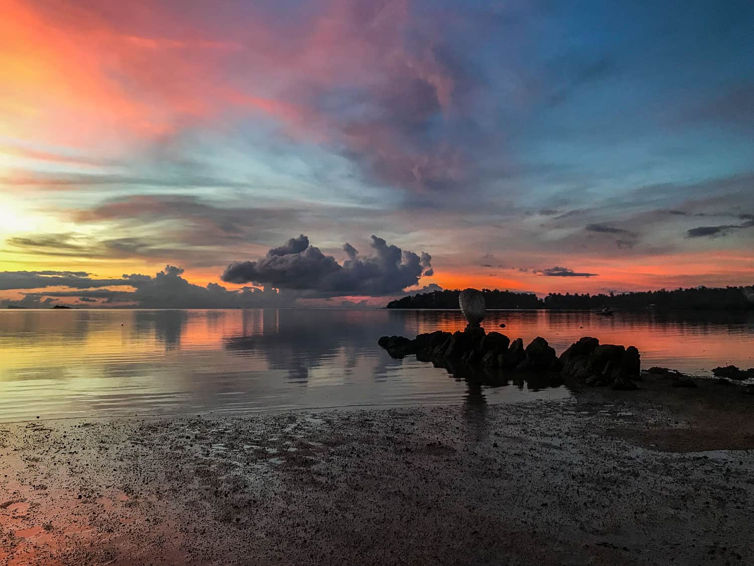 Sunset on Hon Kong beach, Koh Phangan