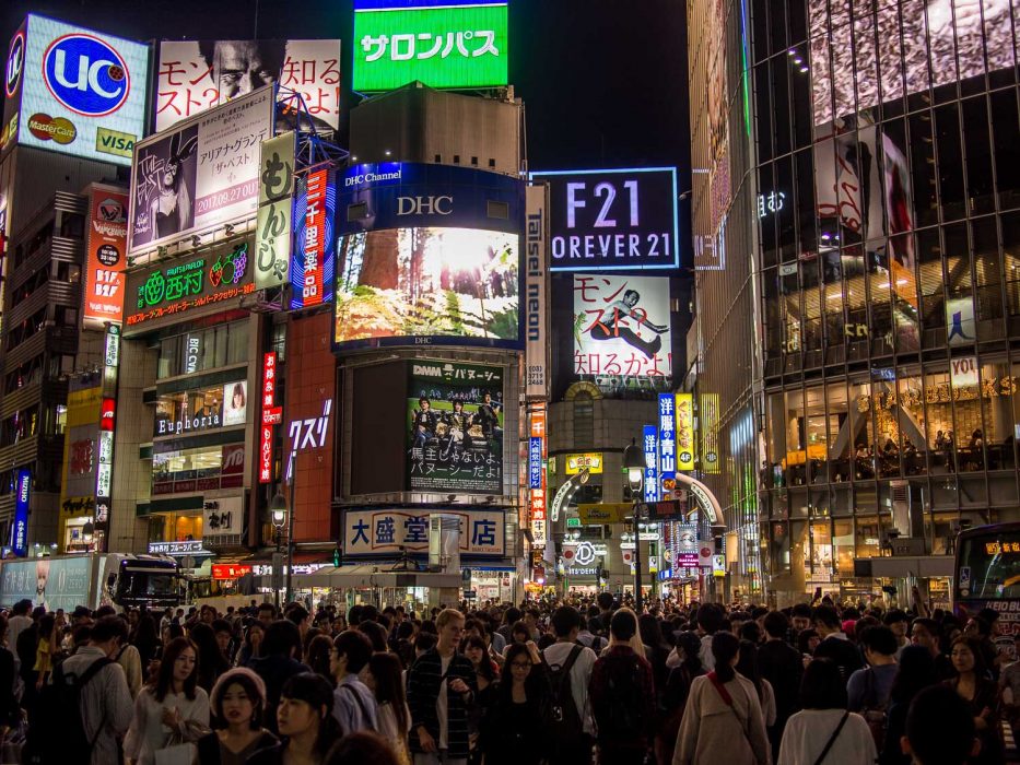 Shibuya Crossing in Tokyo, Japan