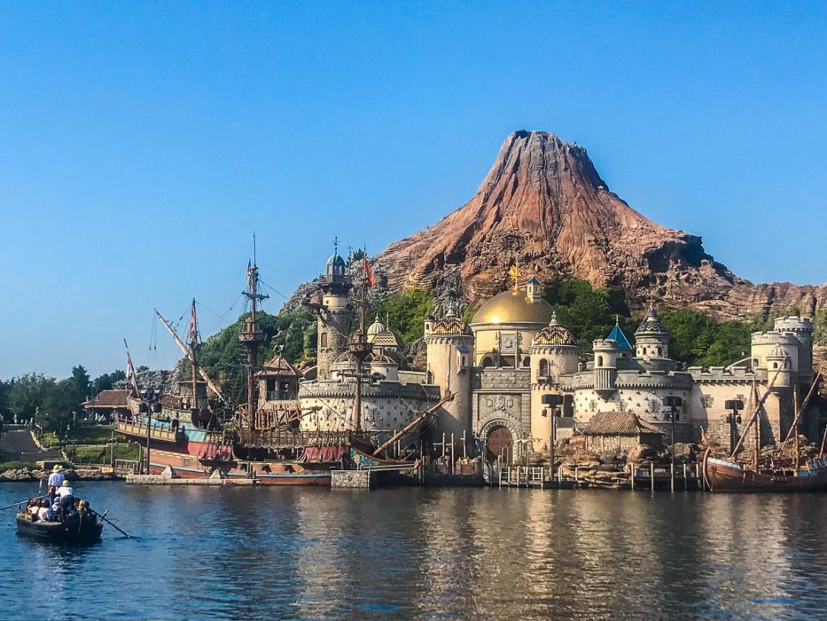 Gondola heading towards Mysterious Island at DisneySea Tokyo