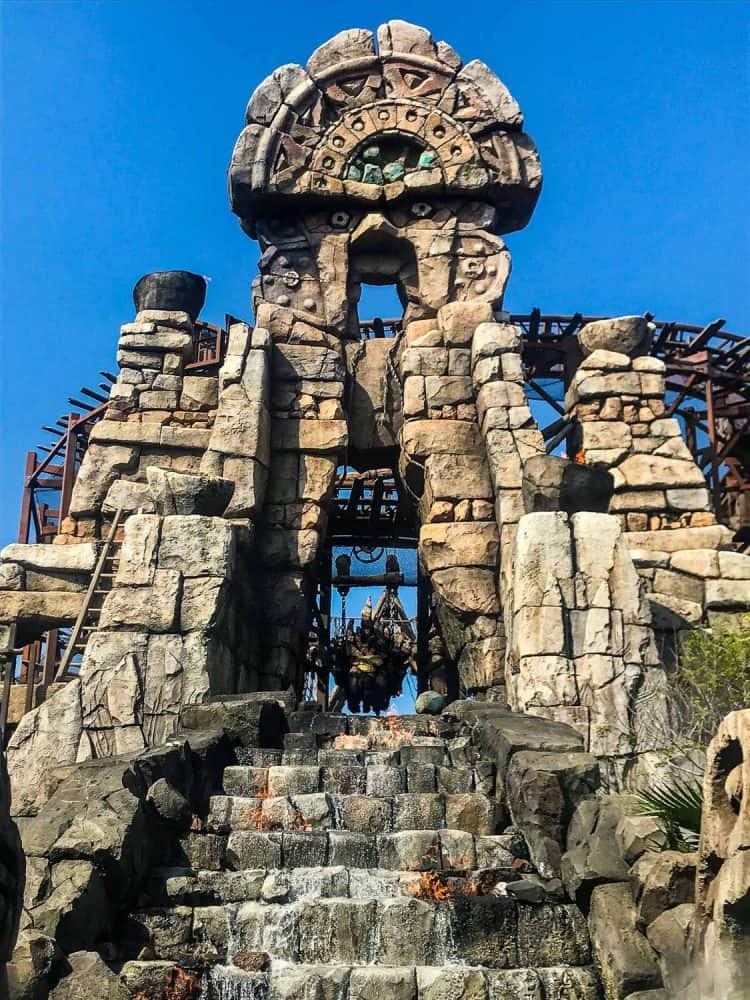 Raging Spirits rollercoaster at Tokyo DisneySea