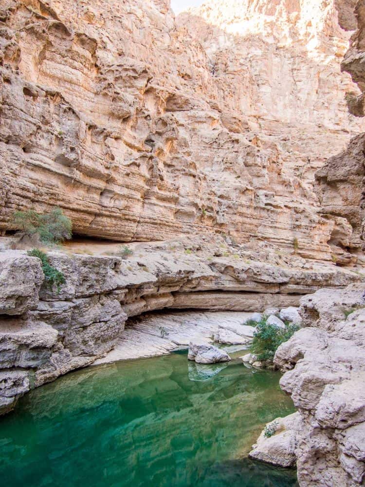 Wadi Shab, a highlight of an Oman self-drive trip 