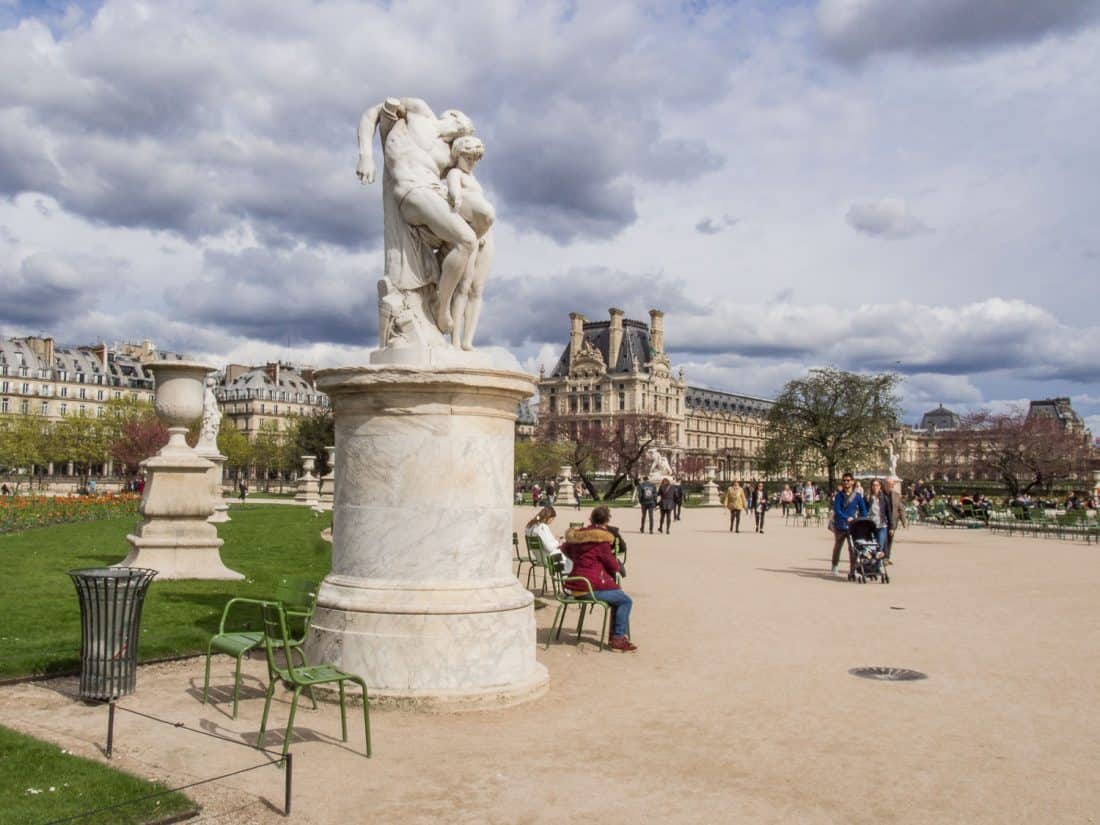 Statue in Jardin des Tuileries, Paris, France