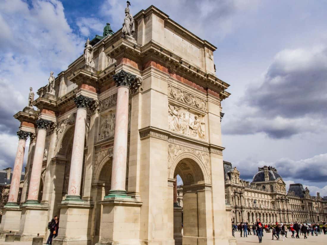 Arc de Triomphe du Carrousel in Paris, France