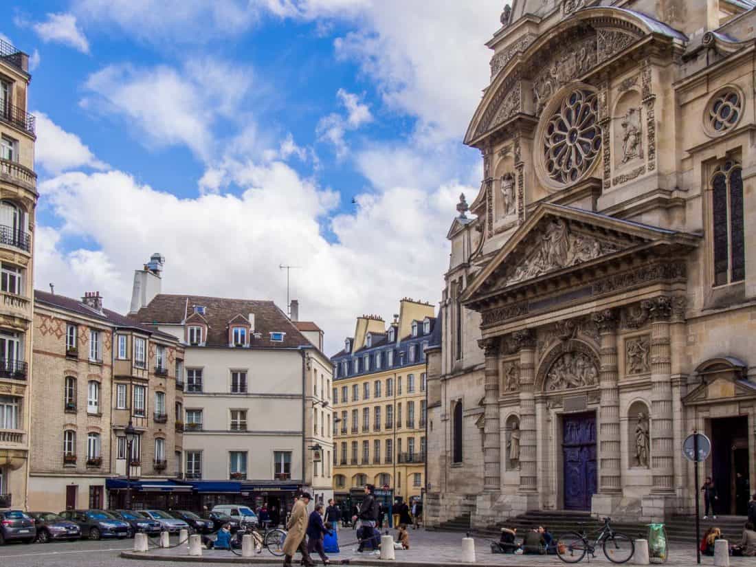 Saint-Étienne-du-Mont church opposite the Pantheon in Paris