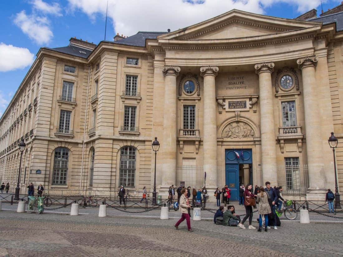 Law Faculty of the Pantheon-Sorbonne University opposite the Pantheon in Paris