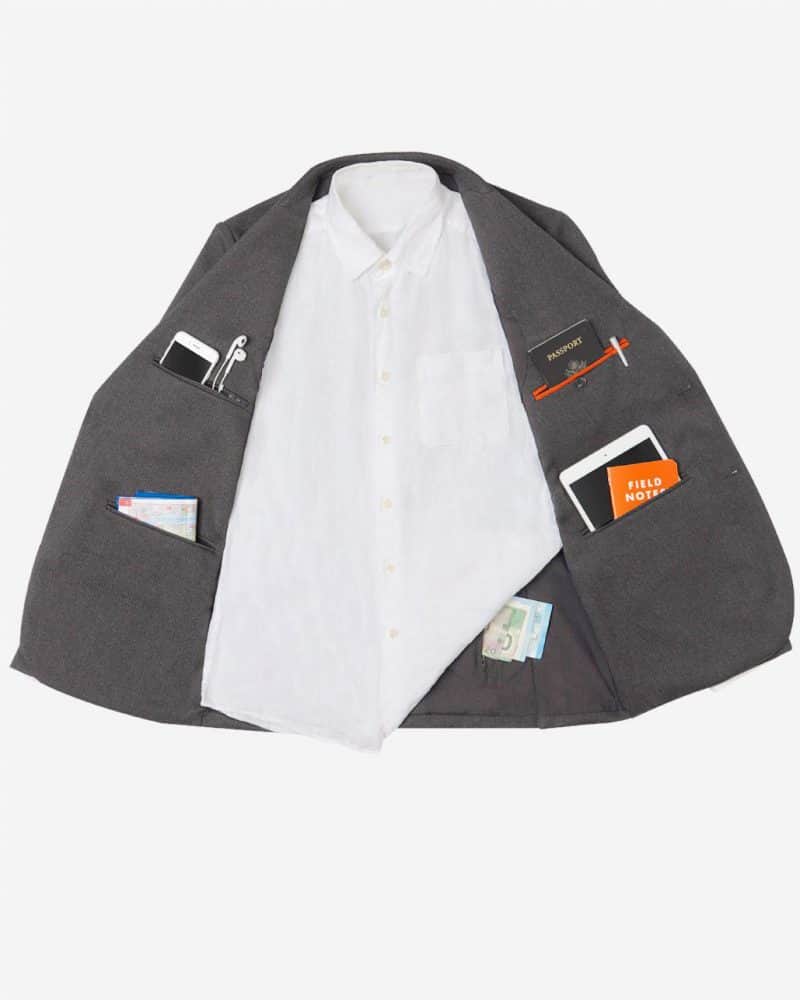 The 10 hidden pockets in the Bluffworks blazer