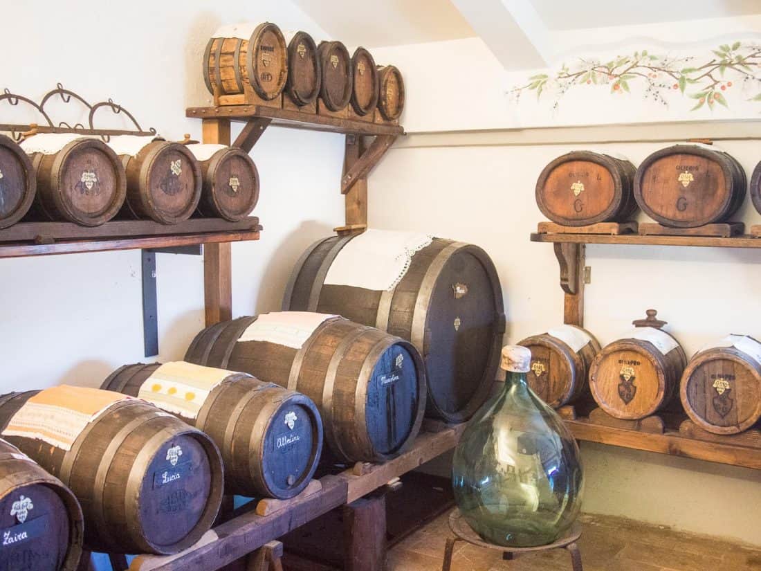 Barrels of balsamic, some up to 130 years old, at Acetaia di Giorgio, Modena