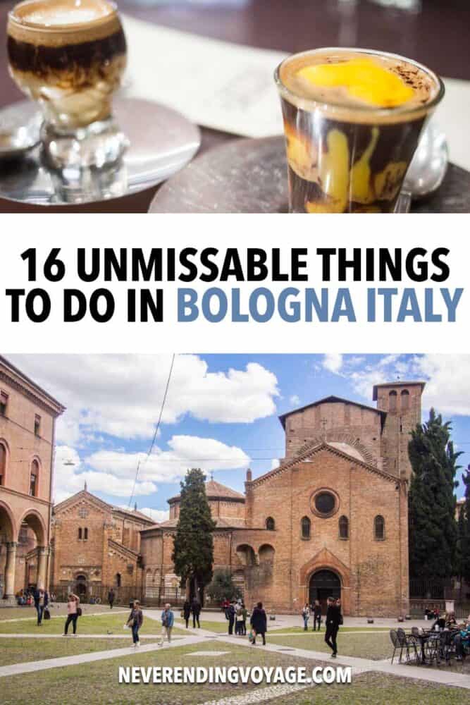 Bologna Italy Travel Guide Pinterest pin