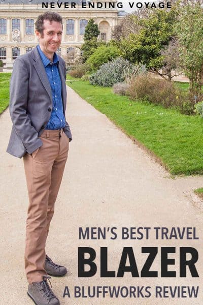 Travelling to more style conscious countries but still want to pack light? You may want to check out our review of the Bluffworks blazer!