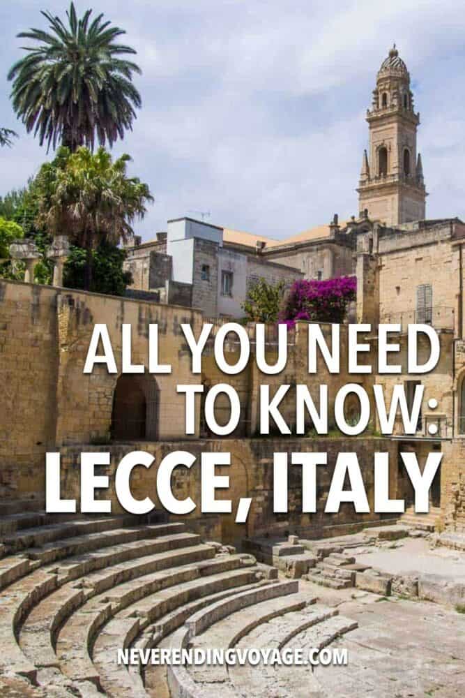 Lecce Guide Pinterest pin