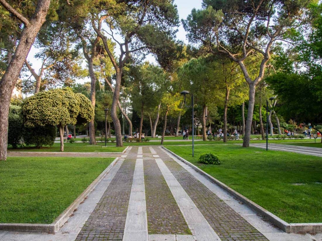 Villa Communale Park in Lecce, Puglia, Italy