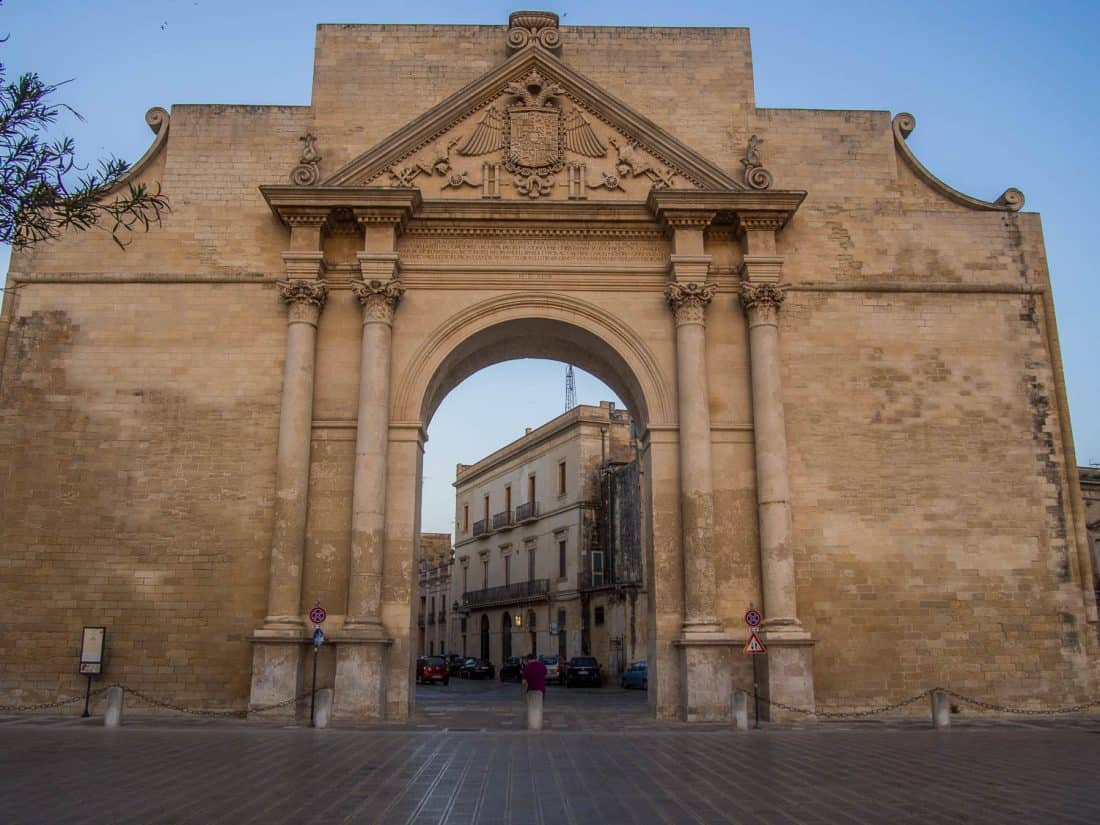 Porta Napoli in Lecce, Italy