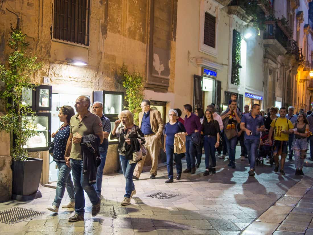 Passeggiata in Lecce, Puglia, Italy