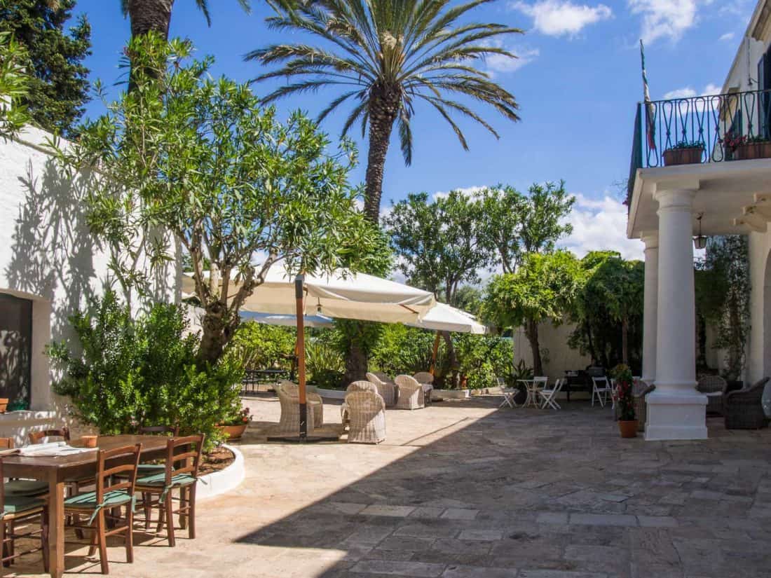 Courtyard at Masseria Il Frantoio, Ostuni