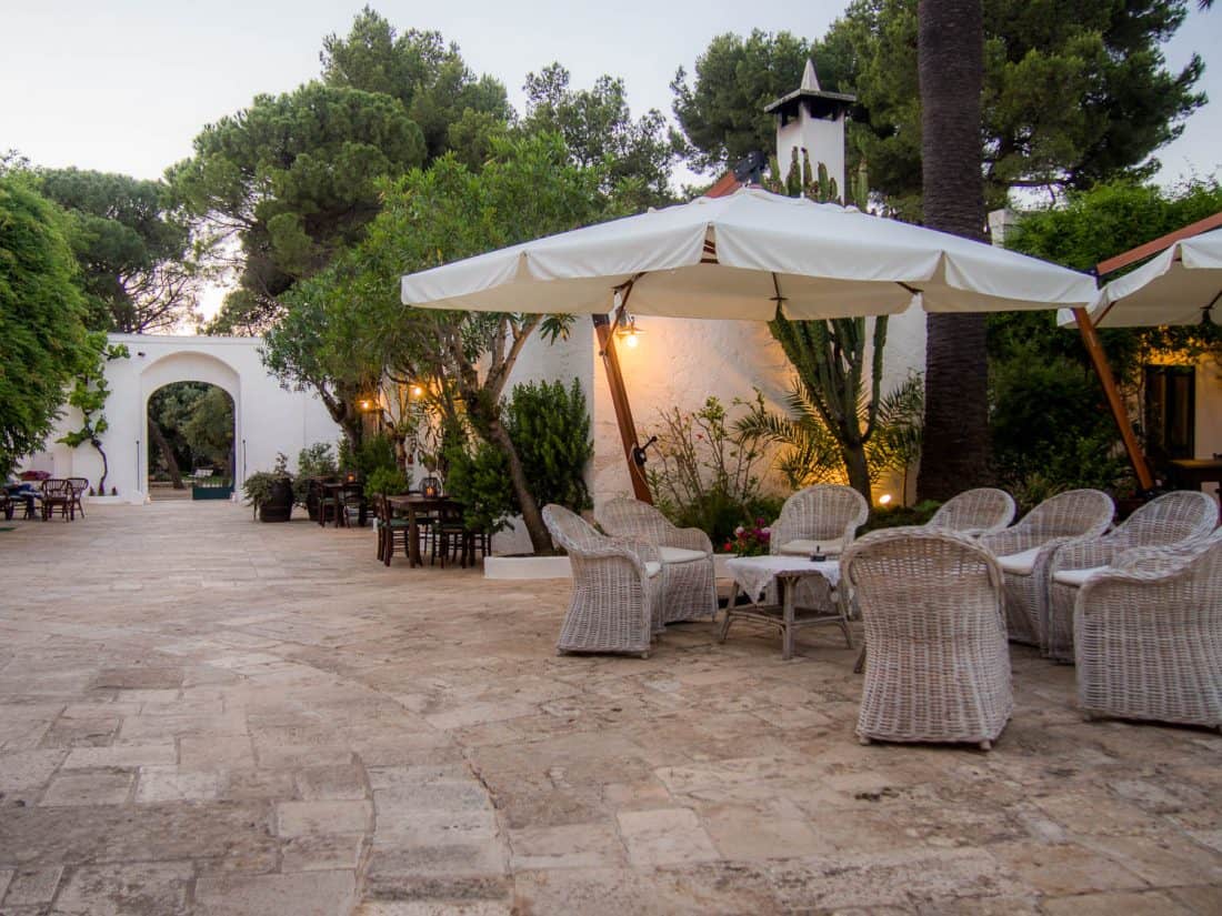 Courtyard at Masseria Il Frantoio, Ostuni