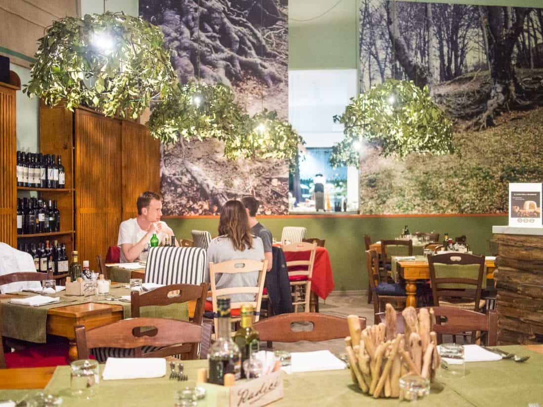 Radici restaurant in Lecce, Puglia