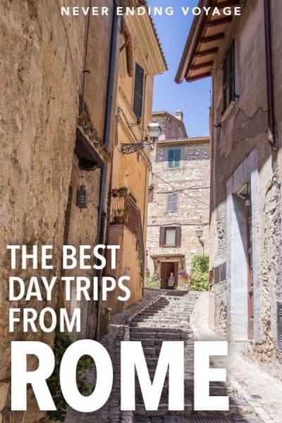 While Rome is a fantastic city to visit, here are 15 incredible day trips you don't want to miss! #rome #romedaytrip #italy #italydaytrip #italytravel #europe #europetravel