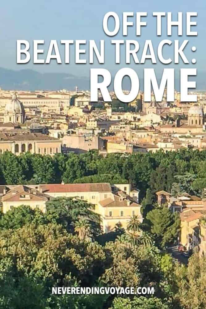 Unusual Things to Do in Rome Guide Pinterest pin