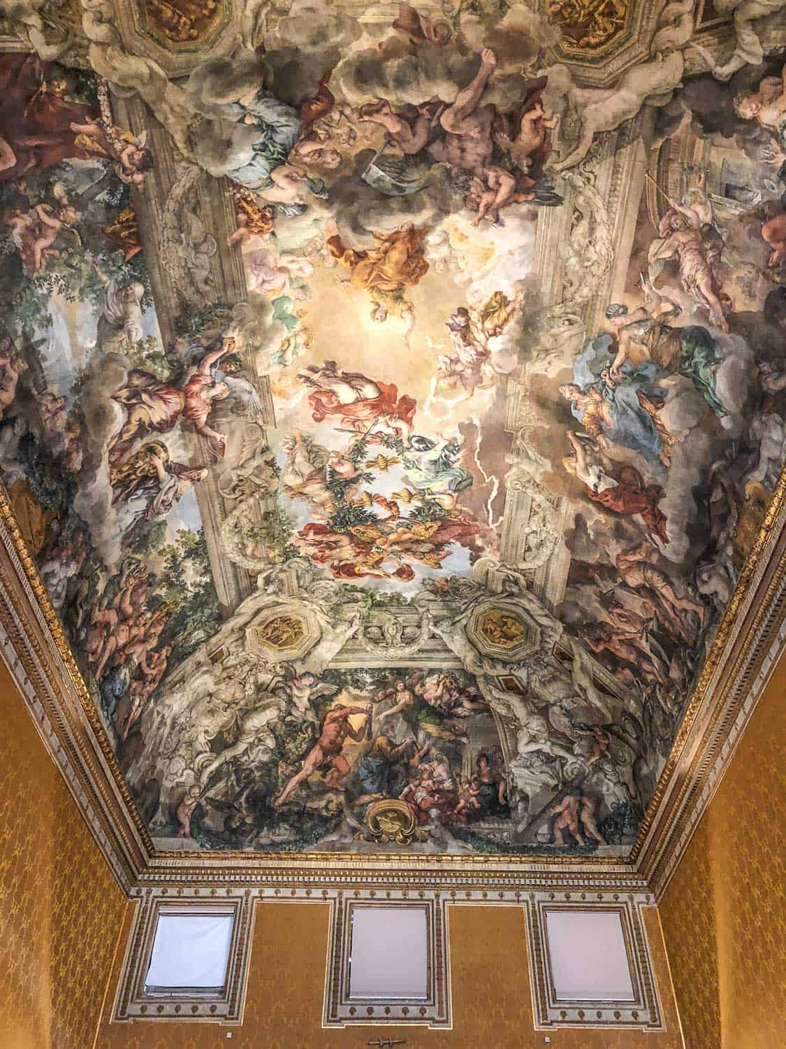 Ceiling fresco by Pietro da Cortona at Palazzo Barberini, Rome, Italy