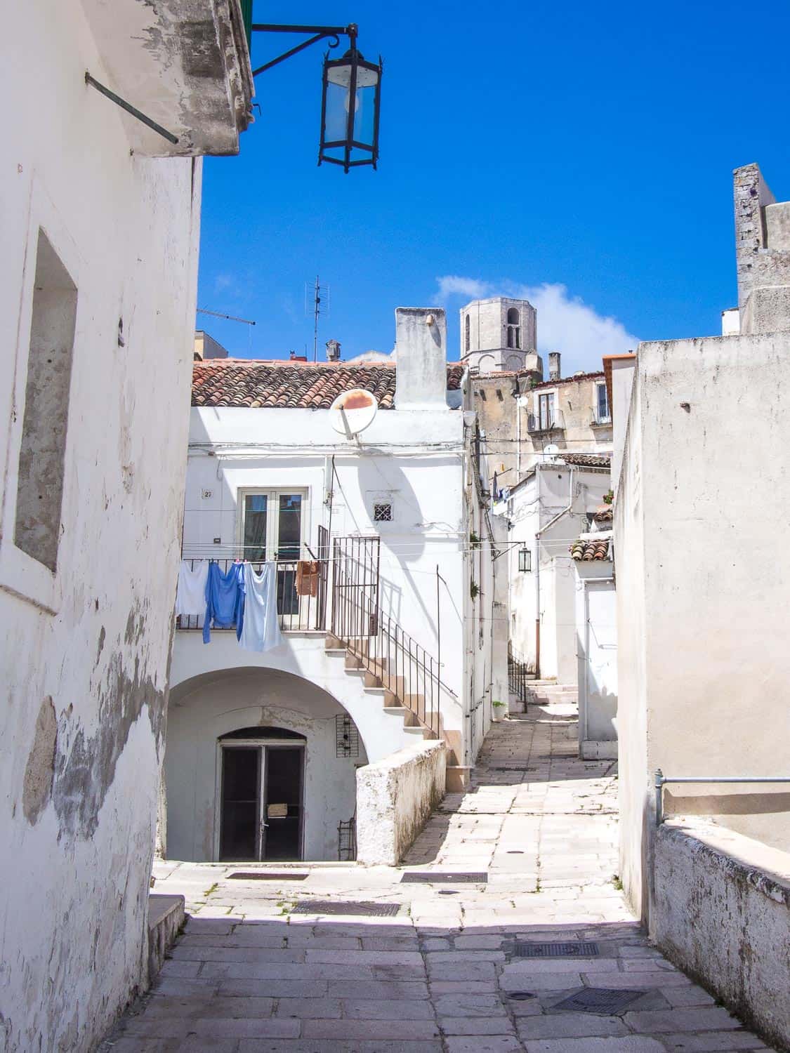 Junno old town in Monte Sant'Angelo in the Gargano Puglia, Italy