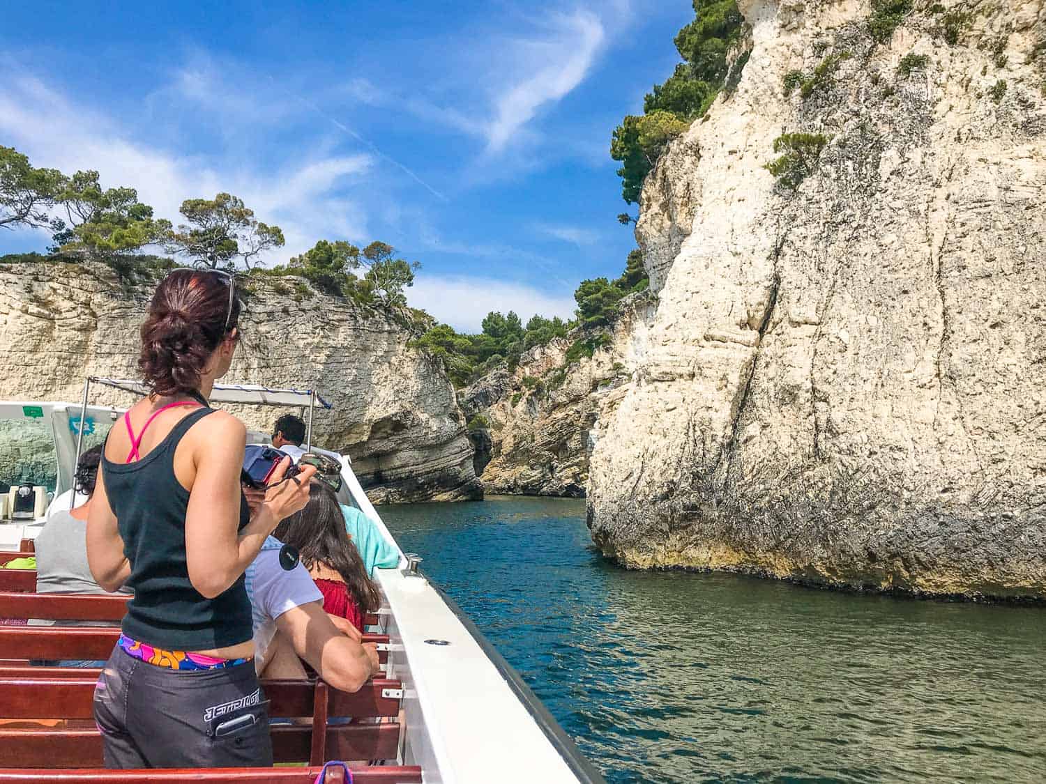 A boat tour to the grottoes is one of the best things to do in Vieste Italy