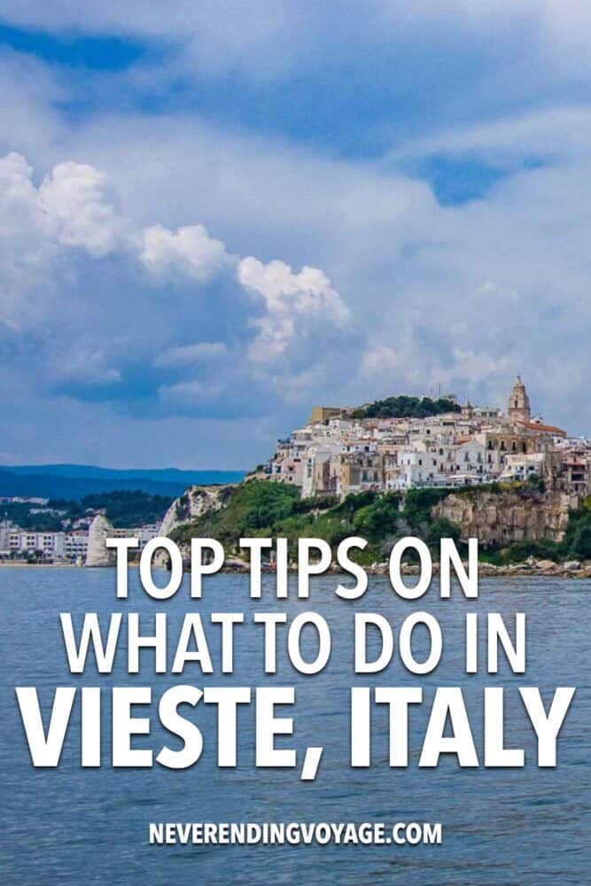 Vieste Italy Travel Guide Pinterest pin