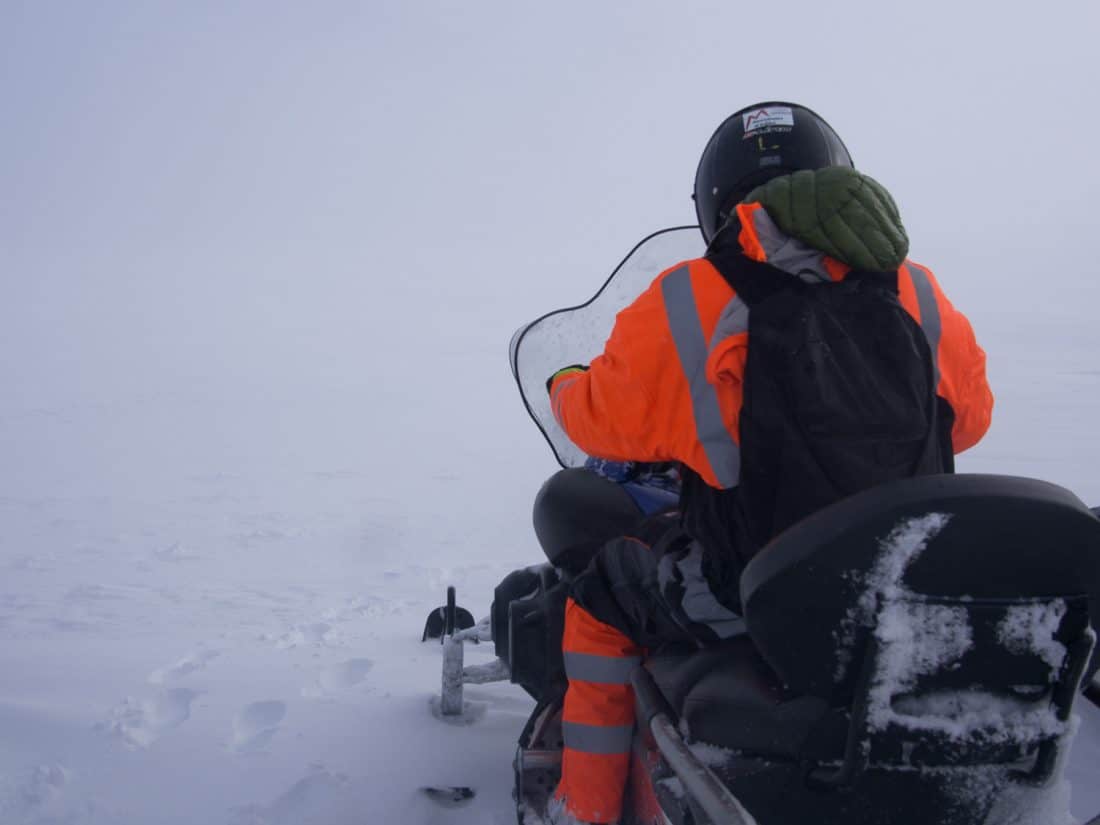 Snowmobiling in Iceland