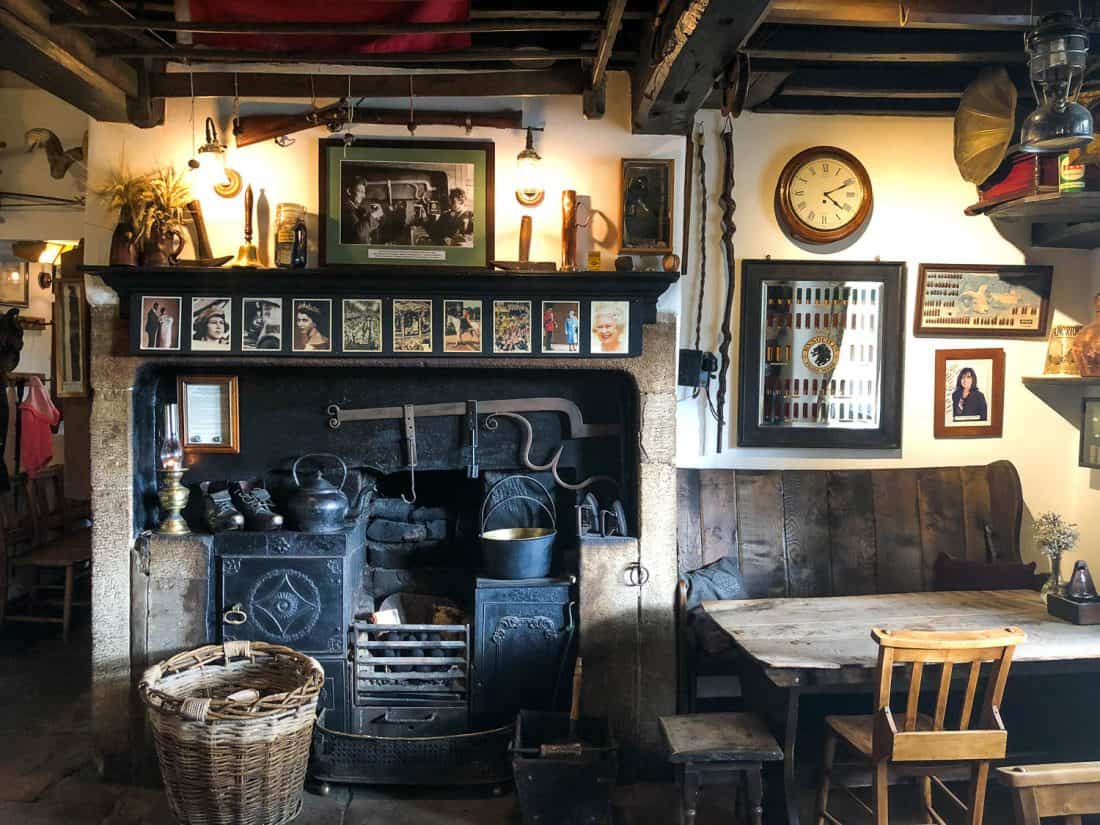 Nostalgic decor at The Craven Arms in Appletreewick, Dales Way, Yorkshire Dales, England