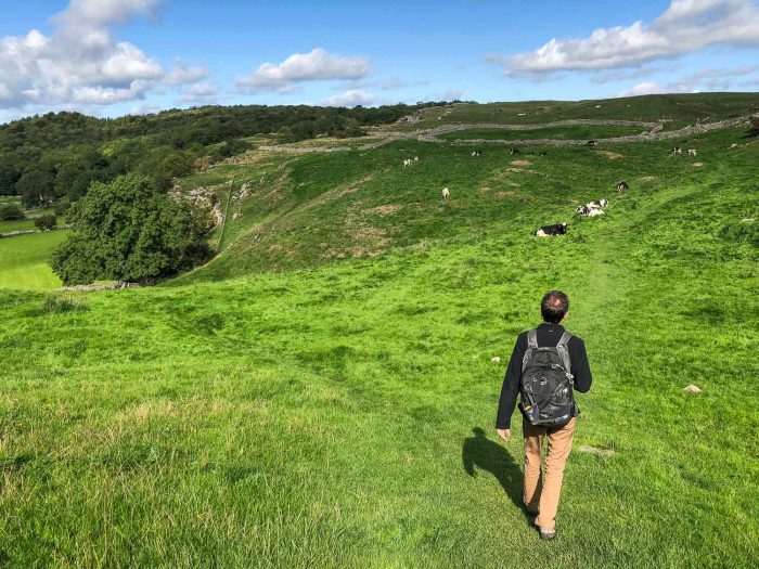 Hiking the Dales Way long distance footpath in northern England