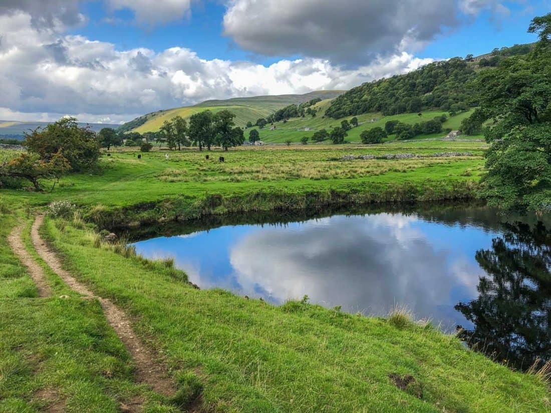 Walking from Kettlewell to Hubberholme on the Dales Way, Yorkshire Dales, England