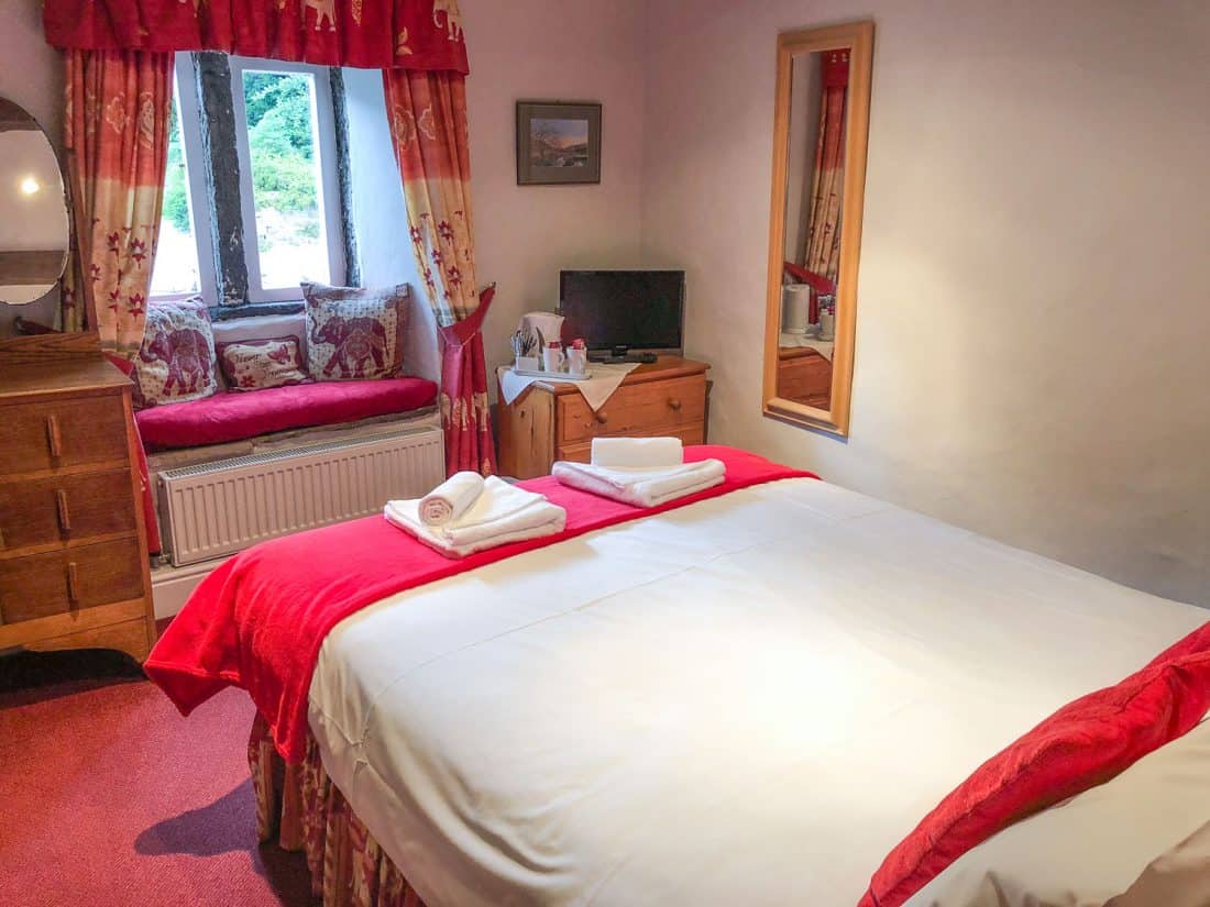 Double room at The George Inn in Hubberholme on the Dales Way