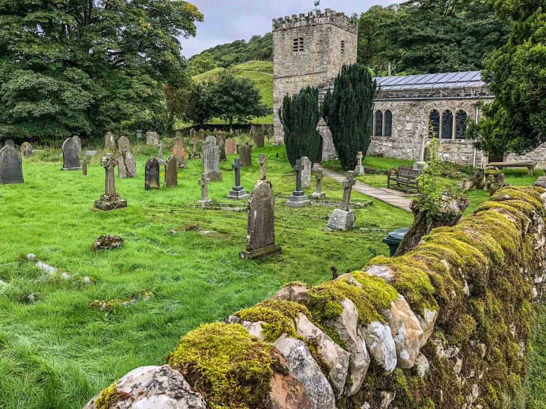 St Michael and All Angels Church in Hubberholme on the Dales Way in Yorkshire, England