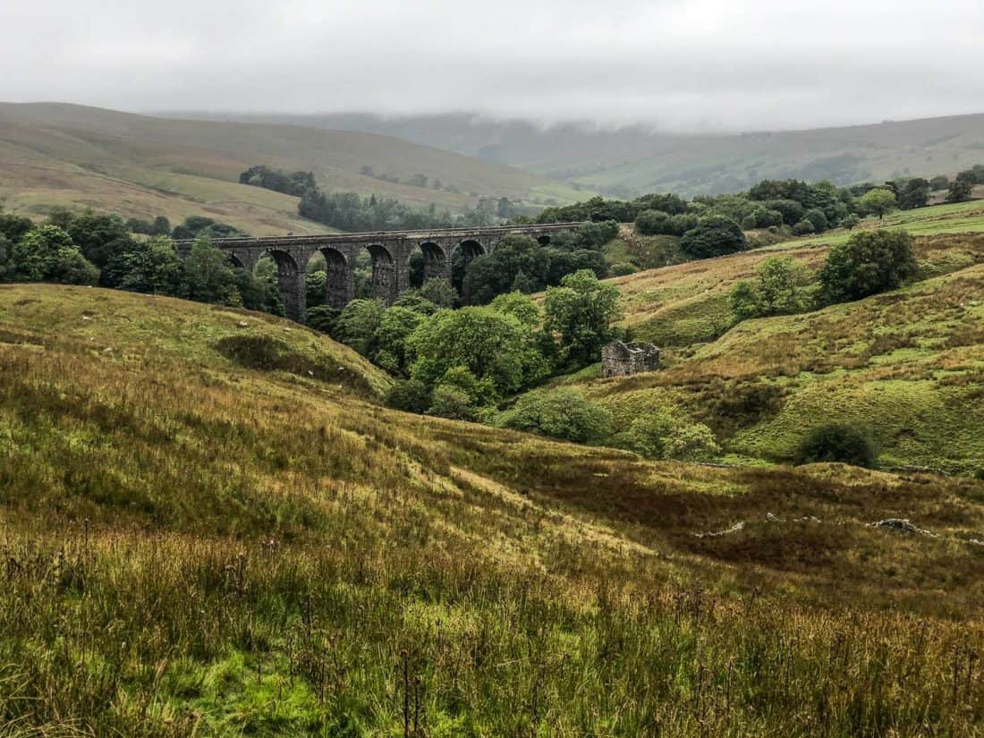 Dent Head Viaduct on the Dales Way walk