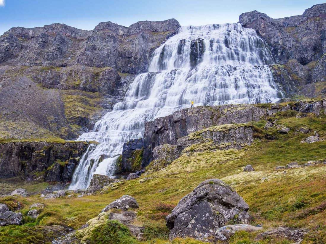 Dynjandi Waterfall in the Westfjords of Iceland