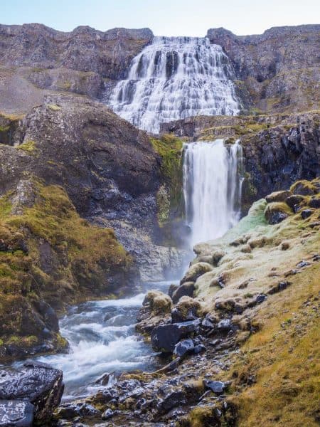 Dynjandi waterfall in Westfjords, Iceland