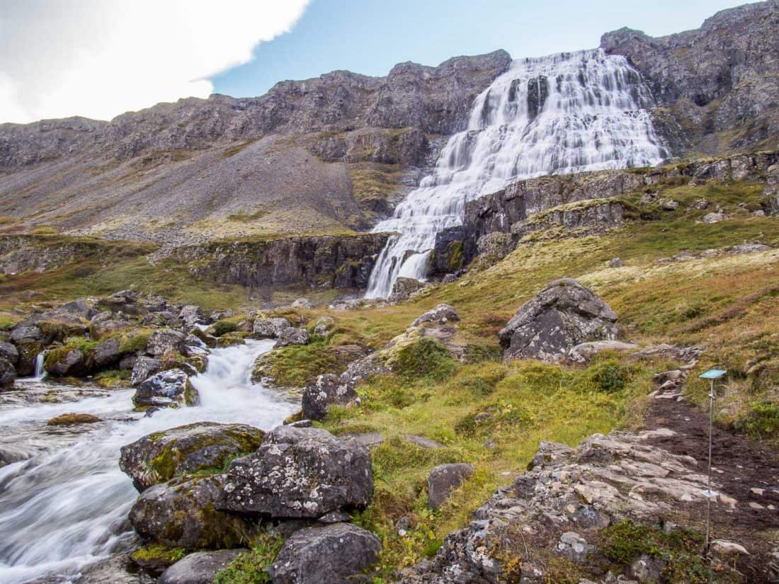 Dynjandi waterfall in Westfjords, Iceland