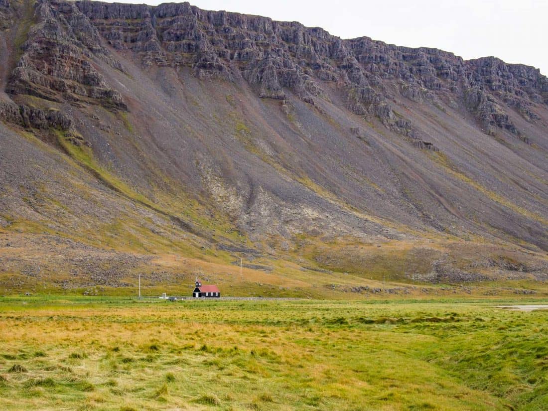 Mountains from Rauðasandur Beach