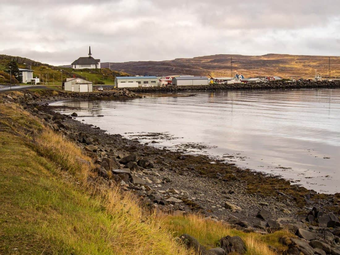 Holmavik, a small town in the Westfjords, Iceland