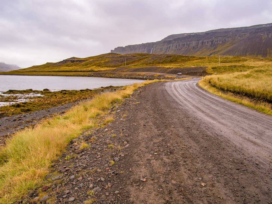 Driving the Strandir coast in Westfjords, Iceland