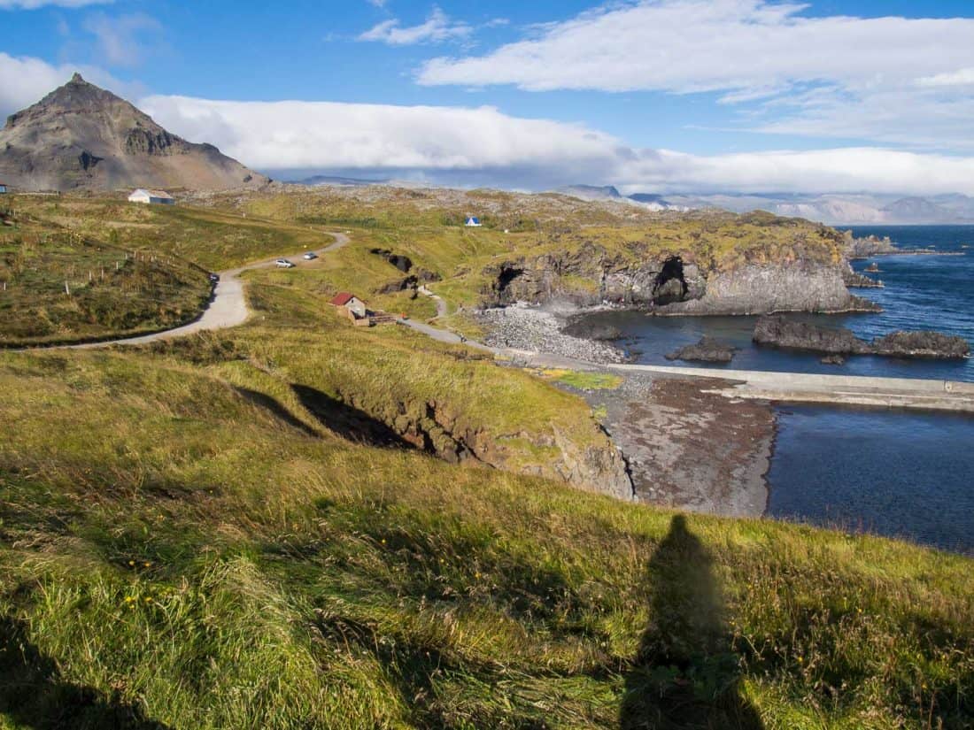 Stunning view in the small town of Hellnar on the Snaefellsness Peninsula, Iceland