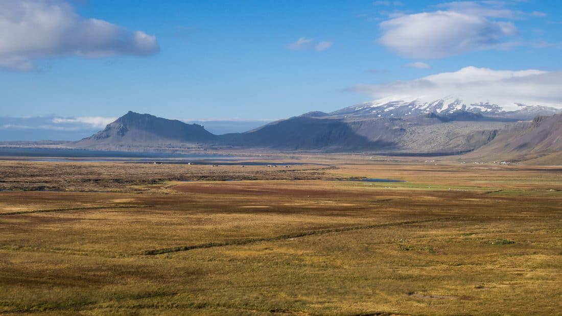 Snæfellsjökull glacier taken near Budir, Iceland