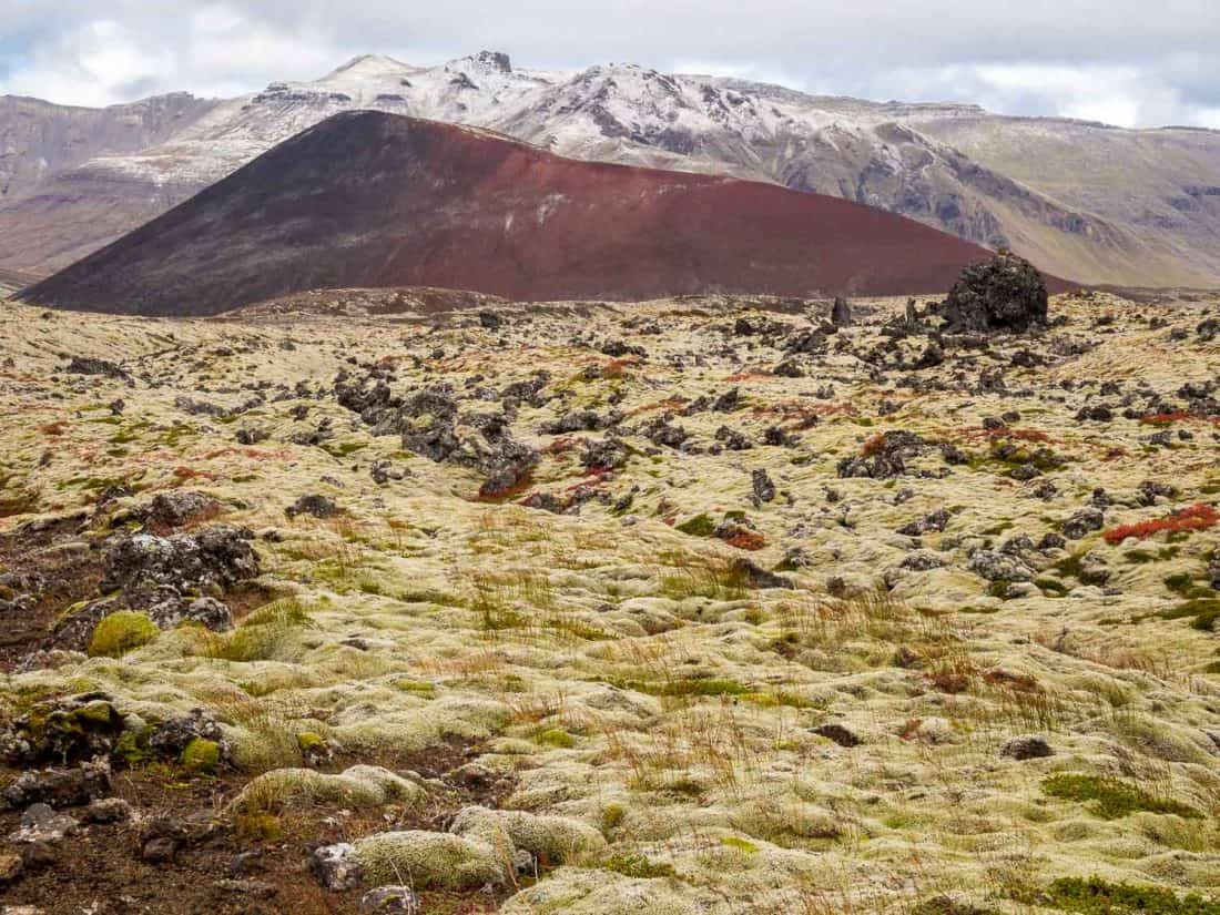 Berserkjahraun lava fields on Snaefellsness Peninsula, Iceland