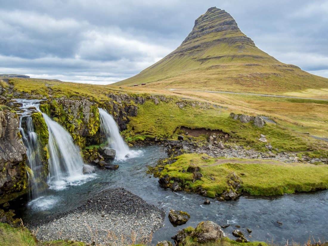 Kirkjufellsfoss waterfall, Snaefellsness Peninsula, Iceland