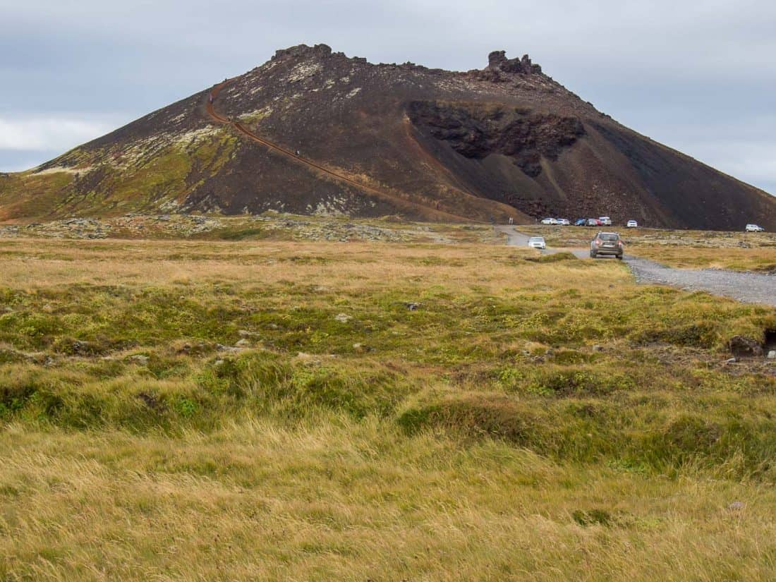 Saxholar Crater in Snaefellsness Peninsula, Iceland