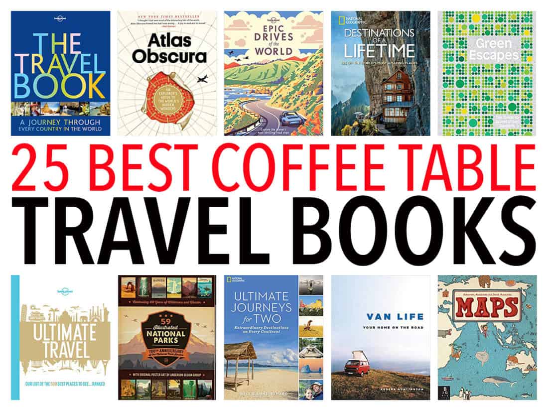 The best coffee table travel books to inspire wanderlust. These beautiful books make great Christmas gifts and include classic bucket list travel books by Lonely Planet as well as more unusual books.